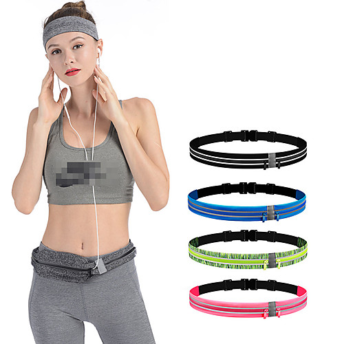 Running Belt Fanny Pack Belt Pouch / Belt Bag for Running Hiking Outdoor Exercise Traveling Sports Bag Reflective Adjustable Waterproof Tactel Lycra Men's Women's Running Bag Adults
Running Belt Fanny Pack Belt Pouch / Belt Bag for Running Hiking Outdoor Exercise Traveling Sports Bag Reflective Adjustable Waterproof Tactel Lycra Men's Women's Running Bag Adults