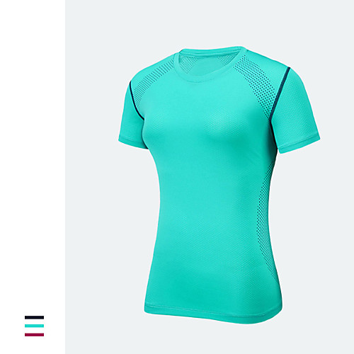 Women's Elastane Running T-Shirt Workout Shirt Round Neck Running Walking Fitness Breathable Quick Dry Soft Sportswear Tee / T-shirt Short Sleeve Activewear Stretchy
Women's Elastane Running T-Shirt Workout Shirt Round Neck Running Walking Fitness Breathable Quick Dry Soft Sportswear Tee / T-shirt Short Sleeve Activewear Stretchy