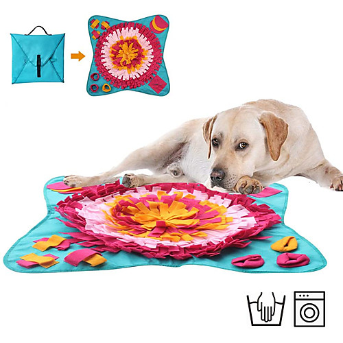 Feeding Mat Snuffle Mat Dog Cat Pet Toy 1 set Flower Foldable Reusable Pet Exercise Encourage Natural Foraging Skills Canvas Gift
Feeding Mat Snuffle Mat Dog Cat Pet Toy 1 set Flower Foldable Reusable Pet Exercise Encourage Natural Foraging Skills Canvas Gift
