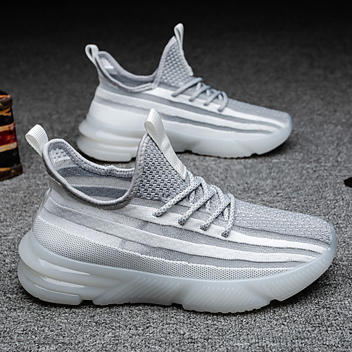 Men's Summer Casual Athletic Trainers / Athletic Shoes Running Shoes Tissage Volant Breathable Non-slipping Wear Proof Black / Beige / Gray
Men's Summer Casual Athletic Trainers / Athletic Shoes Running Shoes Tissage Volant Breathable Non-slipping Wear Proof Black / Beige / Gray