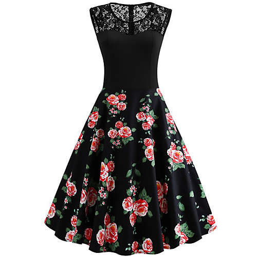 Women's A-Line Dress Midi Dress - Sleeveless Floral Summer Work 2020 Black Red Yellow XL XXL XXXL XXXXL
Women's A-Line Dress Midi Dress - Sleeveless Floral Summer Work 2020 Black Red Yellow XL XXL XXXL XXXXL