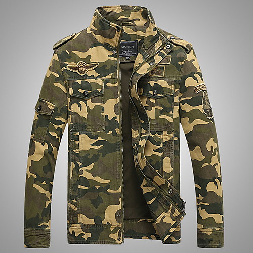 Men's Jacket Daily Basic Regular Camo / Camouflage Army Green / Khaki US36 / UK36 / EU44 / US38 / UK38 / EU46 / US40 / UK40 / EU48
Men's Jacket Daily Basic Regular Camo / Camouflage Army Green / Khaki US36 / UK36 / EU44 / US38 / UK38 / EU46 / US40 / UK40 / EU48