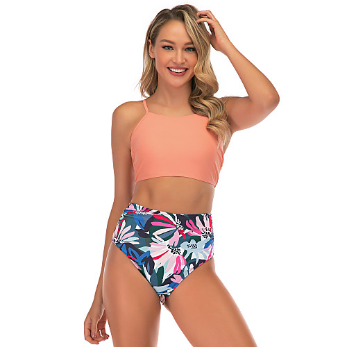 Women's Two Piece Swimsuit Elastane Swimwear Breathable Quick Dry Sleeveless Swimming Surfing Water Sports Summer / Stretchy
Women's Two Piece Swimsuit Elastane Swimwear Breathable Quick Dry Sleeveless Swimming Surfing Water Sports Summer / Stretchy