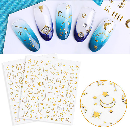 1 pcs Full Nail Stickers Moon / Star nail art Manicure Pedicure Multi Function / Creative Elegant / Cute Party / Evening / Daily
1 pcs Full Nail Stickers Moon / Star nail art Manicure Pedicure Multi Function / Creative Elegant / Cute Party / Evening / Daily