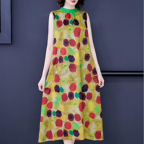 Women's A-Line Dress Midi Dress - Sleeveless Polka Dot Summer Casual Chinoiserie 2020 Rainbow M L XL XXL XXXL
Women's A-Line Dress Midi Dress - Sleeveless Polka Dot Summer Casual Chinoiserie 2020 Rainbow M L XL XXL XXXL