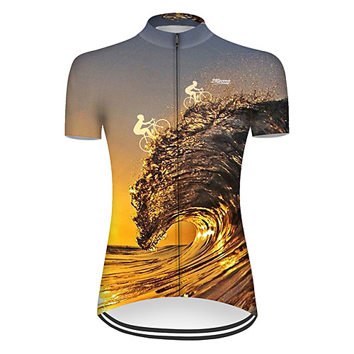 21Grams Women's Short Sleeve Cycling Jersey Black / Yellow Bike Top Mountain Bike MTB Road Bike Cycling Breathable Sports Clothing Apparel / Micro-elastic
21Grams Women's Short Sleeve Cycling Jersey Black / Yellow Bike Top Mountain Bike MTB Road Bike Cycling Breathable Sports Clothing Apparel / Micro-elastic