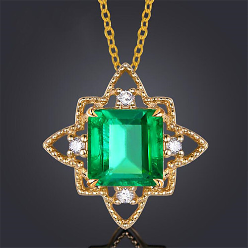Women's Synthetic Emerald Pendant Necklace Classic Star Fashion Copper Gold 455 cm Necklace Jewelry 1pc For Anniversary Party Evening
Women's Synthetic Emerald Pendant Necklace Classic Star Fashion Copper Gold 455 cm Necklace Jewelry 1pc For Anniversary Party Evening