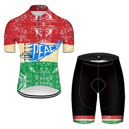 21Grams Men's Short Sleeve Cycling Jersey with Shorts Nylon Red / Yellow Bike Breathable Sports Patterned Mountain Bike MTB Road Bike Cycling Clothing Apparel / Stretchy
21Grams Men's Short Sleeve Cycling Jersey with Shorts Nylon Red / Yellow Bike Breathable Sports Patterned Mountain Bike MTB Road Bike Cycling Clothing Apparel / Stretchy