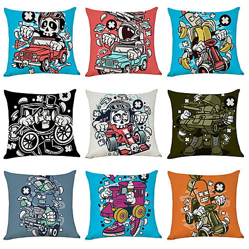 9 pcs Linen Pillow Cover, Cartoon Ghost Character Casual Modern Square Traditional Classic
9 pcs Linen Pillow Cover, Cartoon Ghost Character Casual Modern Square Traditional Classic