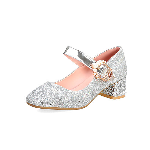 Girls' Flower Girl Shoes PU Heels Stiletto Heels Big Kids(7years ) Sparkling Glitter / Buckle Gold / Silver Spring / Party & Evening / Color Block
Girls' Flower Girl Shoes PU Heels Stiletto Heels Big Kids(7years ) Sparkling Glitter / Buckle Gold / Silver Spring / Party & Evening / Color Block