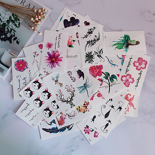 30 Sheets 14 Options Waterproof Temporary TattoosRemovable Couple Cute Cartoon Halloween Body Makeup Fake Tattoos Sticker
30 Sheets 14 Options Waterproof Temporary TattoosRemovable Couple Cute Cartoon Halloween Body Makeup Fake Tattoos Sticker