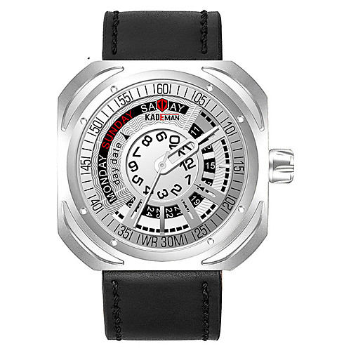 Men's Sport Watch Quartz Modern Style Sporty Genuine Leather Water Resistant / Waterproof Large Dial Analog Outdoor Cool - Black Blue Red
Men's Sport Watch Quartz Modern Style Sporty Genuine Leather Water Resistant / Waterproof Large Dial Analog Outdoor Cool - Black Blue Red