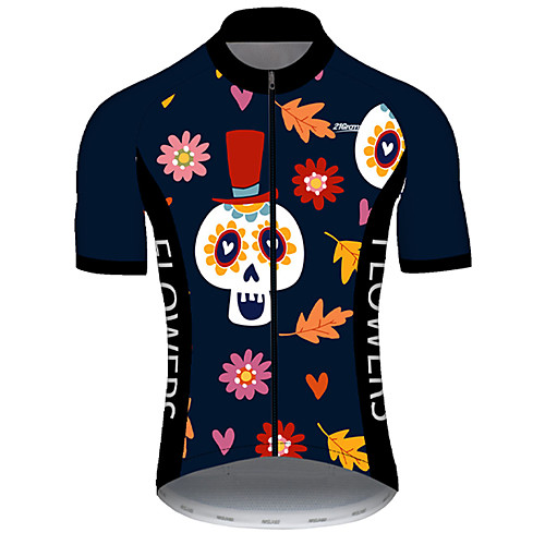 21Grams Men's Short Sleeve Cycling Jersey Nylon Polyester Black / Orange Skull Floral Botanical Bike Jersey Top Mountain Bike MTB Road Bike Cycling Breathable Quick Dry Ultraviolet Resistant Sports
21Grams Men's Short Sleeve Cycling Jersey Nylon Polyester Black / Orange Skull Floral Botanical Bike Jersey Top Mountain Bike MTB Road Bike Cycling Breathable Quick Dry Ultraviolet Resistant Sports