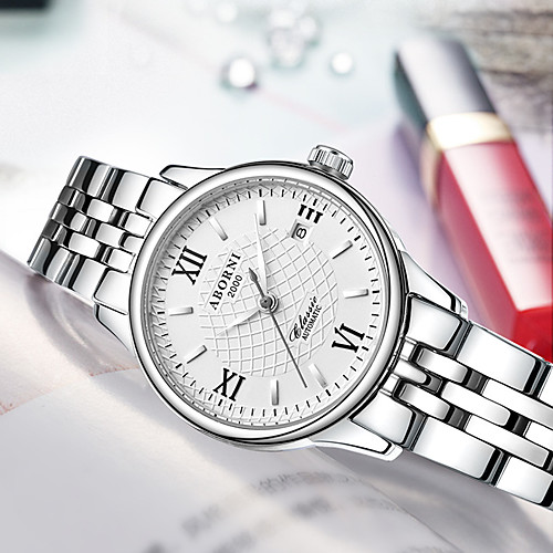 Women's Quartz Watches Casual Elegant Stainless Steel Quartz White Black Water Resistant / Waterproof Adorable Analog
Women's Quartz Watches Casual Elegant Stainless Steel Quartz White Black Water Resistant / Waterproof Adorable Analog
