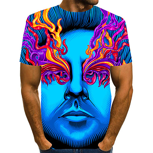 Men's Graphic Print T-shirt Street chic Exaggerated Daily Going out Rainbow
Men's Graphic Print T-shirt Street chic Exaggerated Daily Going out Rainbow