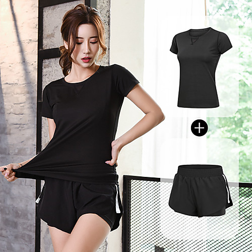 Women's Mesh With Inner Shorts Mesh Tracksuit Activewear Set Workout Outfits 2pcs Round Running Fitness Jogging Breathable Quick Dry Soft Sportswear Athletic Clothing Set Short Sleeve Activewear
Women's Mesh With Inner Shorts Mesh Tracksuit Activewear Set Workout Outfits 2pcs Round Running Fitness Jogging Breathable Quick Dry Soft Sportswear Athletic Clothing Set Short Sleeve Activewear