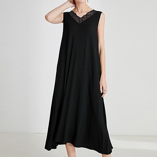 Women's Shift Dress Midi Dress - Sleeveless Solid Color Summer Casual 2020 Black One-Size
Women's Shift Dress Midi Dress - Sleeveless Solid Color Summer Casual 2020 Black One-Size