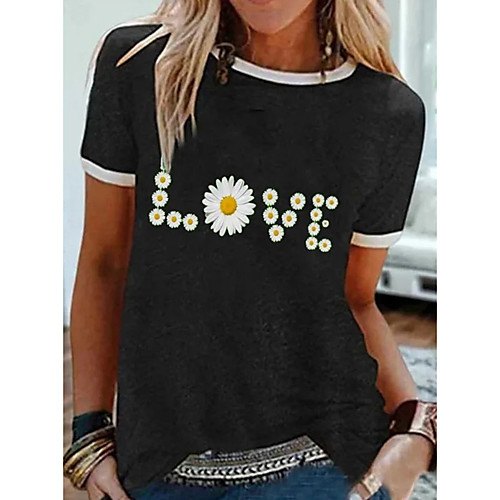 Women's T-shirt Floral Tops Round Neck Daily Summer Black Khaki Green S M L XL 2XL 3XL 4XL 5XL
Women's T-shirt Floral Tops Round Neck Daily Summer Black Khaki Green S M L XL 2XL 3XL 4XL 5XL
