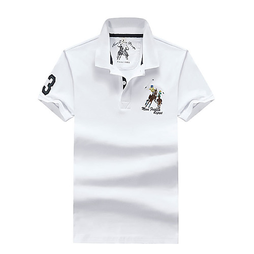 Men's Polo Solid Colored Embroidered Short Sleeve Daily Tops Cotton Business Basic White Black Purple
Men's Polo Solid Colored Embroidered Short Sleeve Daily Tops Cotton Business Basic White Black Purple