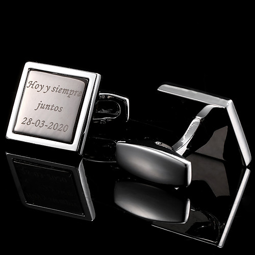 Personalized Customized Men's Cufflink Set Geometrical Geometric 1pc / pack Black
Personalized Customized Men's Cufflink Set Geometrical Geometric 1pc / pack Black