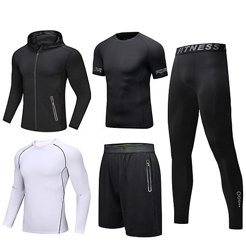 Men's Tracksuit Activewear Set Workout Outfits Athletic Athleisure Long Sleeve 5pcs Winter Reflective Breathable Quick Dry Gym Workout Running Active Training Jogging Sportswear Skinny Outfit Set
Men's Tracksuit Activewear Set Workout Outfits Athletic Athleisure Long Sleeve 5pcs Winter Reflective Breathable Quick Dry Gym Workout Running Active Training Jogging Sportswear Skinny Outfit Set