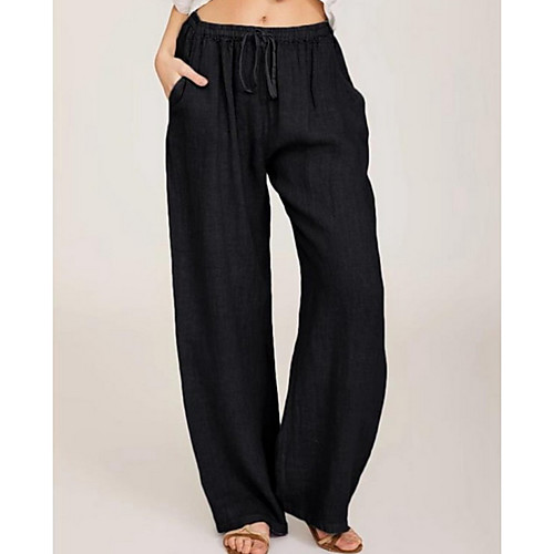 Women's Basic Daily Loose Chinos Pants - Solid Colored Black Blue Navy Blue S / M / L
Women's Basic Daily Loose Chinos Pants - Solid Colored Black Blue Navy Blue S / M / L