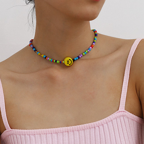 Women's Choker Necklace Rainbow Simple Boho Ceramic Rainbow 367 cm Necklace Jewelry 1pc For Masquerade Street Beach
Women's Choker Necklace Rainbow Simple Boho Ceramic Rainbow 367 cm Necklace Jewelry 1pc For Masquerade Street Beach