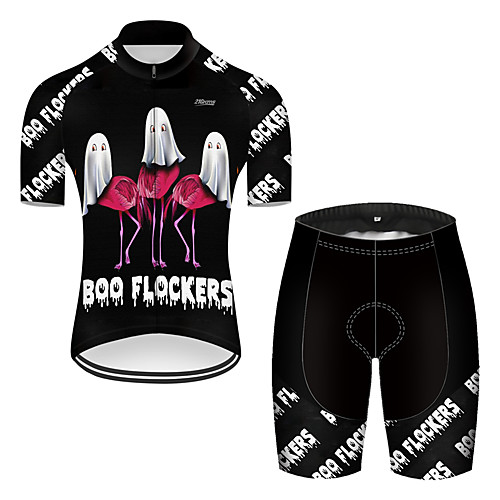 21Grams Men's Short Sleeve Cycling Jersey with Shorts Nylon Polyester Black / White Flamingo Animal Funny Bike Clothing Suit Breathable 3D Pad Quick Dry Ultraviolet Resistant Reflective Strips Sports
21Grams Men's Short Sleeve Cycling Jersey with Shorts Nylon Polyester Black / White Flamingo Animal Funny Bike Clothing Suit Breathable 3D Pad Quick Dry Ultraviolet Resistant Reflective Strips Sports