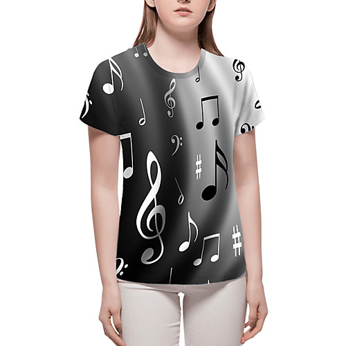 Women's T-shirt Plus Size Graphic 3D Print Tops - Print Round Neck Loose Basic Daily Spring Summer White Blue Green Rainbow Gray S M L XL 2XL 3XL 4XL 5XL 6XL / Going out
Women's T-shirt Plus Size Graphic 3D Print Tops - Print Round Neck Loose Basic Daily Spring Summer White Blue Green Rainbow Gray S M L XL 2XL 3XL 4XL 5XL 6XL / Going out