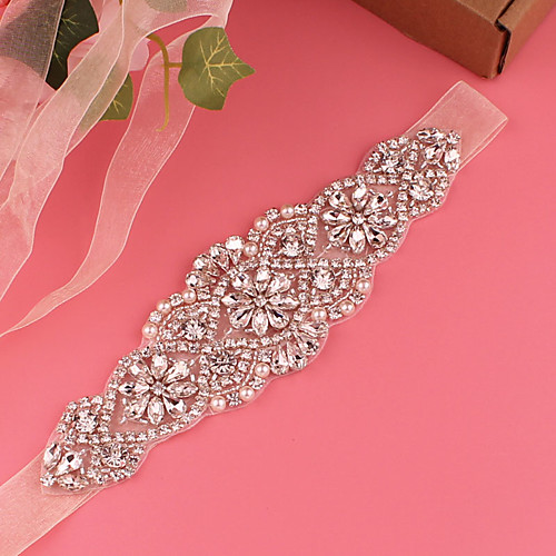Satin / Tulle Wedding / Party / Evening Sash With Imitation Pearl / Belt / Appliques Women's Sashes
Satin / Tulle Wedding / Party / Evening Sash With Imitation Pearl / Belt / Appliques Women's Sashes