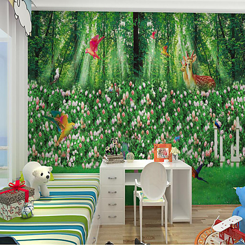 Home Decoration Modern Wall CoveringCustom Self Adhesive Mural Wallpaper Green Forest Children Cartoon Style Suitable For Bedroom Children's Room School Party
Home Decoration Modern Wall CoveringCustom Self Adhesive Mural Wallpaper Green Forest Children Cartoon Style Suitable For Bedroom Children's Room School Party