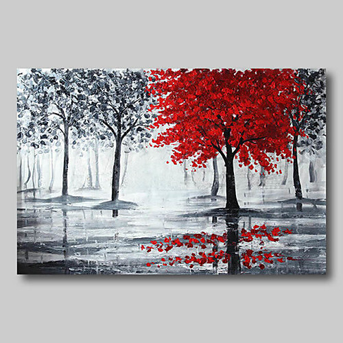 Oil Painting Hand Painted - Abstract Abstract Landscape Comtemporary Modern Roll Canvas Black Red
Oil Painting Hand Painted - Abstract Abstract Landscape Comtemporary Modern Roll Canvas Black Red
