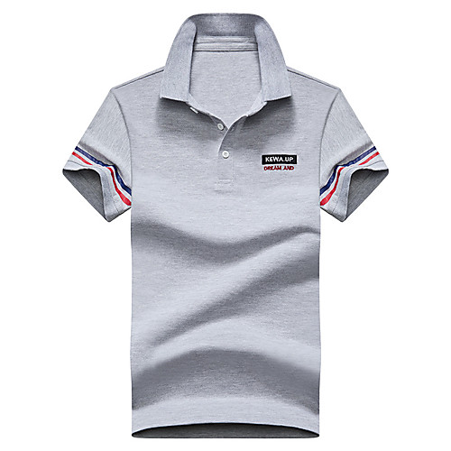 Men's Solid Colored Letter Print Polo Business Basic Daily Work White / Royal Blue / Gray
Men's Solid Colored Letter Print Polo Business Basic Daily Work White / Royal Blue / Gray
