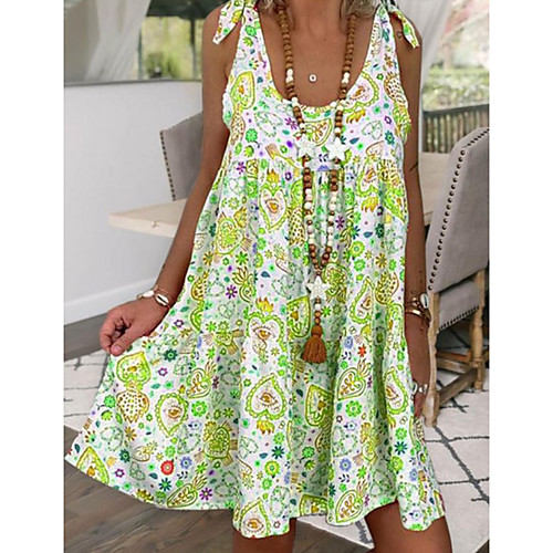 Women's A Line Dress Short Mini Dress Blue Red Green Sleeveless Floral Summer Round Neck Casual Boho 2021 S M L XL XXL 3XL
Women's A Line Dress Short Mini Dress Blue Red Green Sleeveless Floral Summer Round Neck Casual Boho 2021 S M L XL XXL 3XL