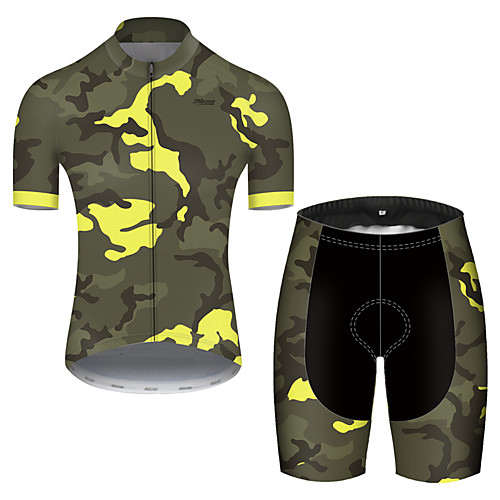 21Grams Men's Short Sleeve Cycling Jersey with Shorts Nylon Polyester Camouflage Patchwork Camo / Camouflage Bike Clothing Suit Breathable 3D Pad Quick Dry Ultraviolet Resistant Reflective Strips
21Grams Men's Short Sleeve Cycling Jersey with Shorts Nylon Polyester Camouflage Patchwork Camo / Camouflage Bike Clothing Suit Breathable 3D Pad Quick Dry Ultraviolet Resistant Reflective Strips