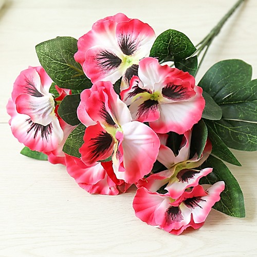 5 Fork Pansy Creative Home Decoration Silk Flower Artificial Flower Artificial Plant H26cm,Flower petal D7cm
5 Fork Pansy Creative Home Decoration Silk Flower Artificial Flower Artificial Plant H26cm,Flower petal D7cm