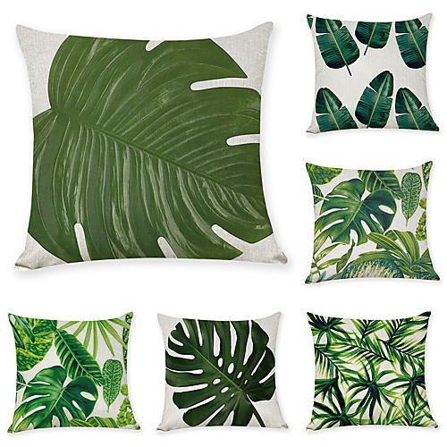6 pcs Linen Pillow Cover, Botanical Floral Casual Modern Square Zipper Traditional Classic
6 pcs Linen Pillow Cover, Botanical Floral Casual Modern Square Zipper Traditional Classic