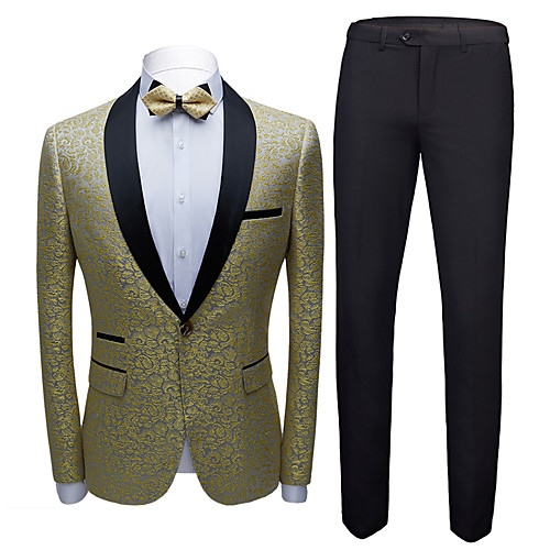 Tuxedos Standard Fit Shawl Collar Single Breasted One-button Polyester Solid Colored
Tuxedos Standard Fit Shawl Collar Single Breasted One-button Polyester Solid Colored