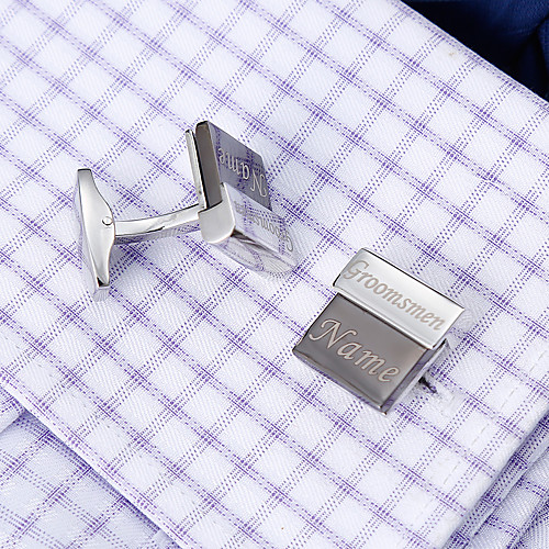 Personalized Customized Men's Cufflink Set Geometrical Geometric 1pc / pack Silver
Personalized Customized Men's Cufflink Set Geometrical Geometric 1pc / pack Silver