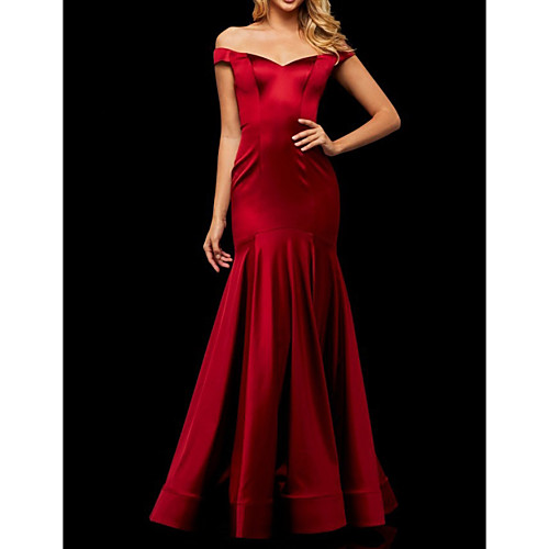 Mermaid / Trumpet Beautiful Back Sexy Engagement Formal Evening Dress Off Shoulder Short Sleeve Floor Length Stretch Satin with Sleek 2021
Mermaid / Trumpet Beautiful Back Sexy Engagement Formal Evening Dress Off Shoulder Short Sleeve Floor Length Stretch Satin with Sleek 2021