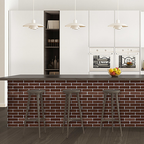 1 Pc Old red brick pattern PVC simulation self-adhesive Wallpaper wall stickers bar stickers 40300 cm
1 Pc Old red brick pattern PVC simulation self-adhesive Wallpaper wall stickers bar stickers 40300 cm