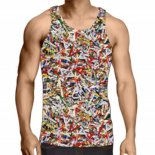 Men's Tank Top Graphic Optical Illusion Print Sleeveless Daily Tops Basic Rainbow
Men's Tank Top Graphic Optical Illusion Print Sleeveless Daily Tops Basic Rainbow