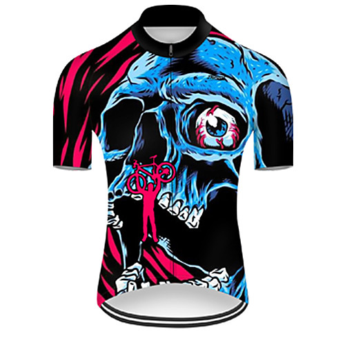 21Grams Men's Short Sleeve Cycling Jersey Nylon RedBlue Gradient 3D Skull Bike Jersey Top Mountain Bike MTB Road Bike Cycling Breathable Quick Dry Sports Clothing Apparel / Micro-elastic
21Grams Men's Short Sleeve Cycling Jersey Nylon RedBlue Gradient 3D Skull Bike Jersey Top Mountain Bike MTB Road Bike Cycling Breathable Quick Dry Sports Clothing Apparel / Micro-elastic