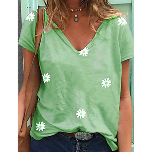 Women's T-shirt Graphic Tops V Neck Loose Daily Summer Blue Khaki Green S M L XL 2XL 3XL
Women's T-shirt Graphic Tops V Neck Loose Daily Summer Blue Khaki Green S M L XL 2XL 3XL