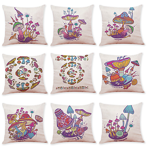 9 pcs Linen Pillow Cover Creative Color Mushroom Linen Pillow Case Car Pillow Cushion Sofa Pillow Pillow Office Nap Pillow
9 pcs Linen Pillow Cover Creative Color Mushroom Linen Pillow Case Car Pillow Cushion Sofa Pillow Pillow Office Nap Pillow