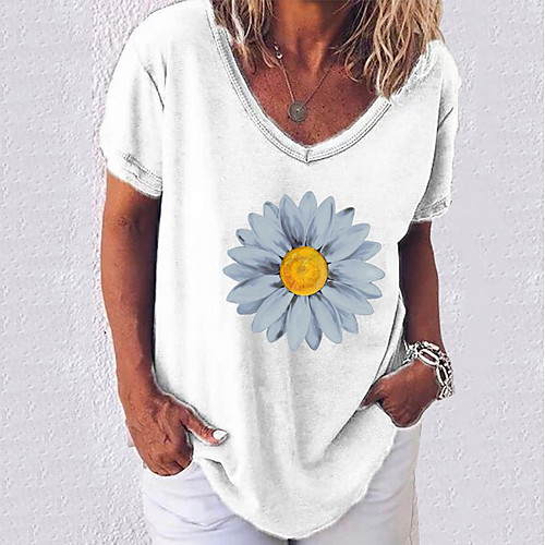 Women's Tops Graphic T-shirt V Neck Daily White Black Blue Blushing Pink Army Green Gray S M L XL 2XL 3XL 4XL 5XL
Women's Tops Graphic T-shirt V Neck Daily White Black Blue Blushing Pink Army Green Gray S M L XL 2XL 3XL 4XL 5XL