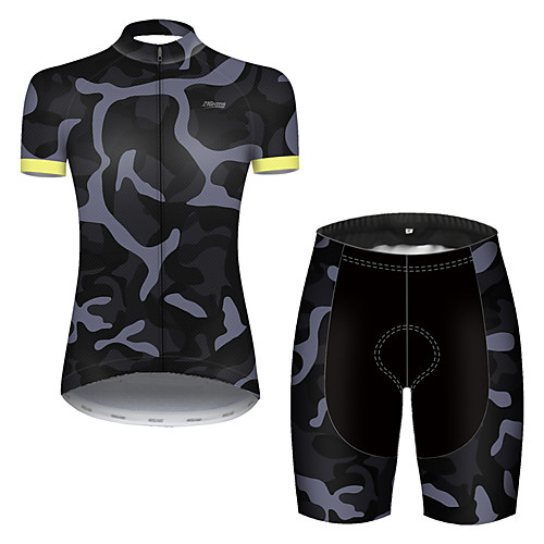21Grams Women's Short Sleeve Cycling Jersey with Shorts Grey Camo / Camouflage Bike Breathable Sports Patterned Mountain Bike MTB Road Bike Cycling Clothing Apparel / Stretchy
21Grams Women's Short Sleeve Cycling Jersey with Shorts Grey Camo / Camouflage Bike Breathable Sports Patterned Mountain Bike MTB Road Bike Cycling Clothing Apparel / Stretchy