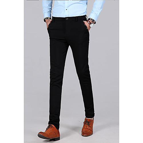 Black / Navy Blue Solid Colored Standard Fit Spandex / Polyester Suit - Notch No Buttons
Black / Navy Blue Solid Colored Standard Fit Spandex / Polyester Suit - Notch No Buttons