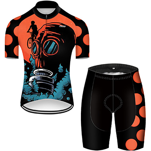 21Grams Men's Short Sleeve Cycling Jersey with Shorts Nylon Black / Orange Patchwork 3D Skull Bike Quick Dry Breathable Sports Patchwork Mountain Bike MTB Road Bike Cycling Clothing Apparel
21Grams Men's Short Sleeve Cycling Jersey with Shorts Nylon Black / Orange Patchwork 3D Skull Bike Quick Dry Breathable Sports Patchwork Mountain Bike MTB Road Bike Cycling Clothing Apparel