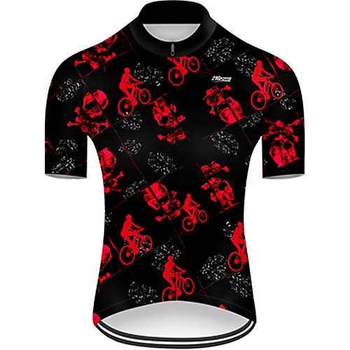 21Grams Men's Short Sleeve Cycling Jersey Black / Red Skull Bike Top Mountain Bike MTB Road Bike Cycling Breathable Sports Clothing Apparel / Micro-elastic
21Grams Men's Short Sleeve Cycling Jersey Black / Red Skull Bike Top Mountain Bike MTB Road Bike Cycling Breathable Sports Clothing Apparel / Micro-elastic